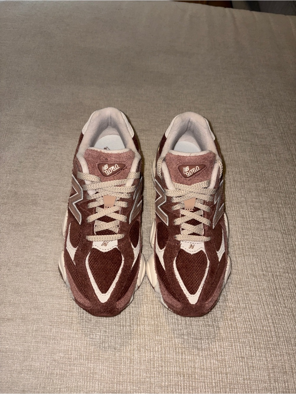 New Balance 9060 Sneakers in Rich Oaktimber Wolf Suede Womens Shoes 7.5 NEW NWT - Picture 4 of 15